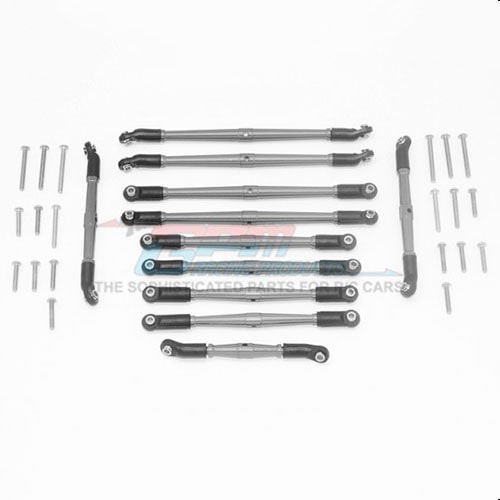 [#TRX6160-GS-BEBK] TRX-6 Aluminum Adjustable Upper &amp; Lower Suspension Links