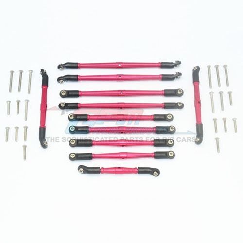 [#TRX6160-R-BEBK] TRX-6 Aluminum Adjustable Upper &amp; Lower Suspension Links