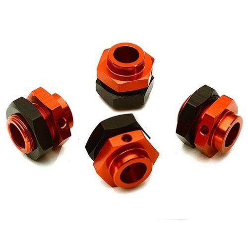 Billet Machined 17mm Wheel Adapters for Arrma Kraton 6S BLX Brushless Truggy C28667RED