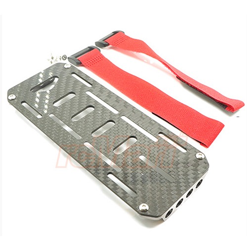Xtra Speed Aluminum &amp; Carbon Graphite Battery Tray For Axial SCX10│배터리트레이
