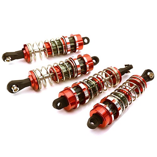 Billet Machined Shock Set (4) for Tamiya Scale Off-Road CC01 (L=71mm) C25984RED