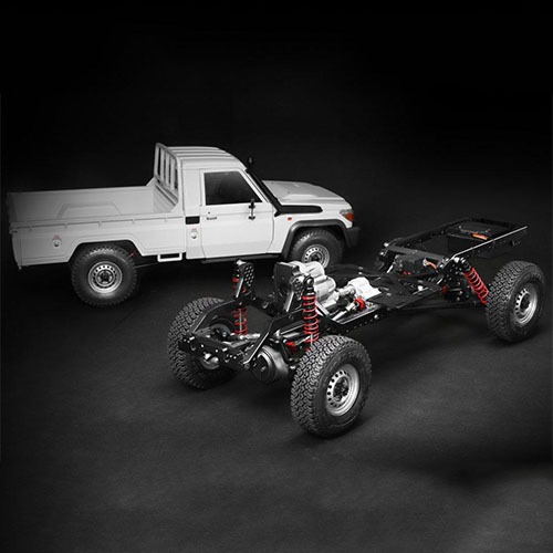 [BR8002] Boom Racing 1/10 4WD Radio Control Chassis Kit w/ Killerbody LC70 Hard Body Kit Set