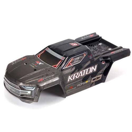 KRATON 1/8TH EXB PAINTED DECALED TRIMMED BODY (BLACK)