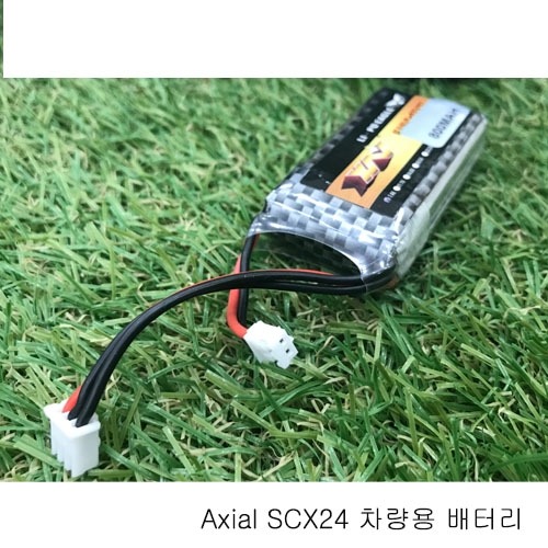 800mAh 2S 7.4V 45C LiPo, (jst ph 2.0 잭） Axial SCX24  배터리