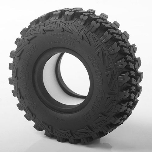 [#Z-T0159] [2개입] Goodyear Wrangler MT/R 1.55&quot; Scale Tires (크기 90 x 37.69mm)