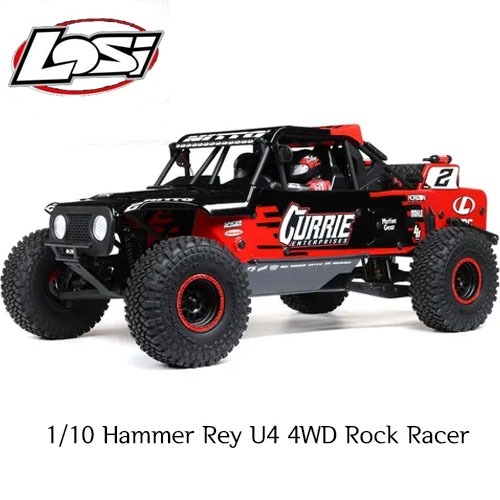 [해머레이] 1/10 Hammer Rey U4 4WD Rock Racer Brushless RTR with Smart and AVC, Red