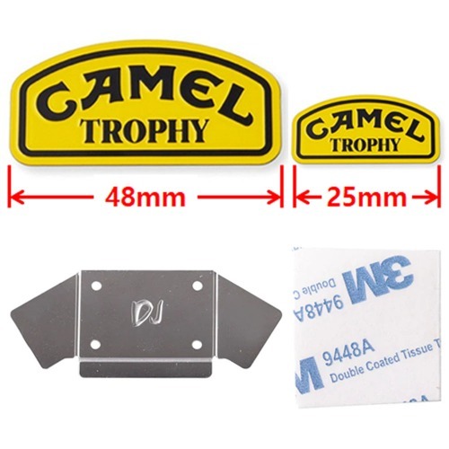 [#DJC-0520BK] [2개입] Camel Trophy Metal Sticker Set (for Defender D90, D110) New