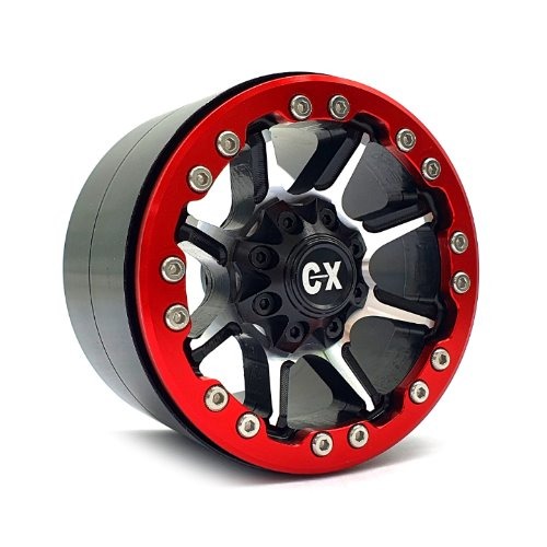 2.2 CN16 Aluminum beadlock wheels (Red) (4)