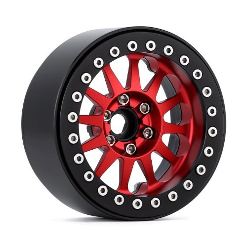 2.2 CN14 Aluminum beadlock wheels (Red) (4)