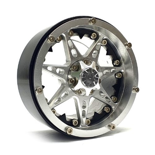 2.2 CN12 Aluminum beadlock wheels (Silver) (4)