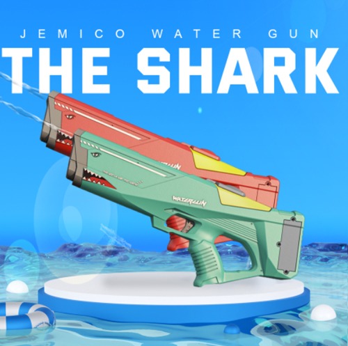 샤크 THE SHARK  전동물총 워터밤 물총 워터건 자동연사 대용량 물통 장난감 스피라물총 여름 물놀이