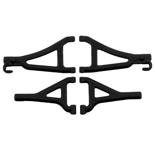 [#RPM-80692] Front Upper &amp; Lower A-arms (Black) (for 1/16 E-Revo, Summit ) (트랙사스 #7131 옵션)