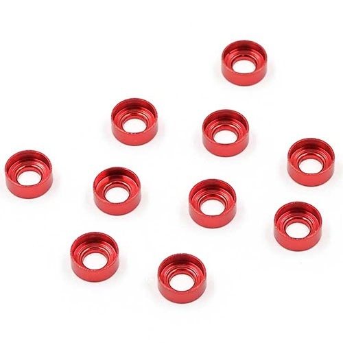[#YA-0657RD] [10개입] Aluminum M3 Button Head Countersunk Washer (Red)