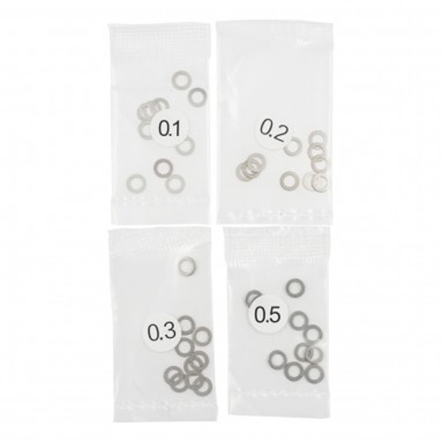 [#YA-0644] 3X5MM STAINLESS STEEL SPACER SET 0.1 0.2 0.3 0.5MM