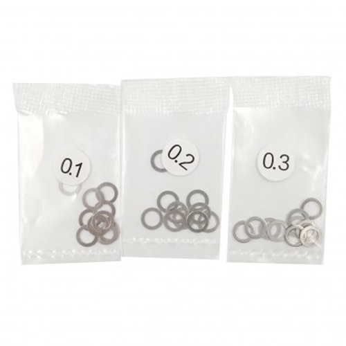 [YA-0645] 4X6MM STAINLESS STEEL SPACER SET 0.1 0.2 0.3MM
