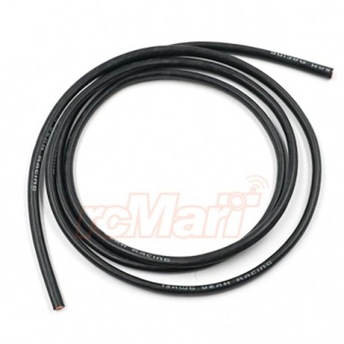[WPT-0131]YEAH RACING 13AWG HIGH CURRENT SILICONE WIRE BLACK 60CM