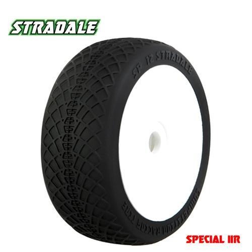 SP 12D STRADALE - 1/8 Buggy Tires w/Inserts (4pcs) D2-MEGA SOFT 더트랙서킷용