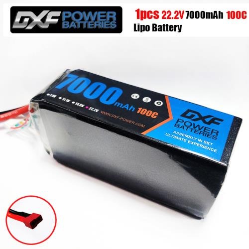 [행사]DXF 배터리 소프트 리튬 22.2v 7000mah 100c(6S) DXF 한국총판 RC9 정품dxf02