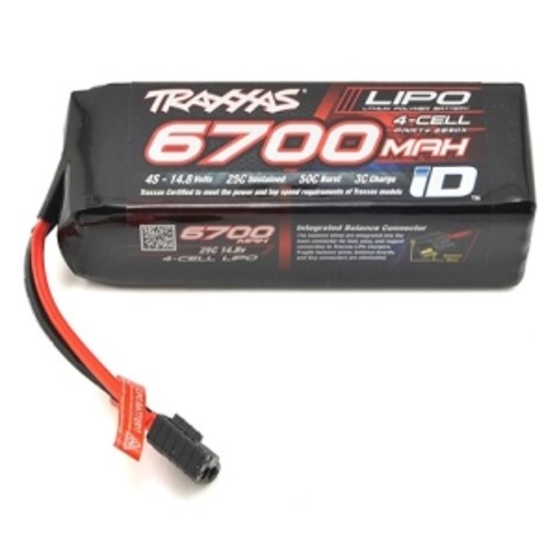 CB2890X 4S Traxxas 4S &quot;Power Cell&quot; 25C LiPo Battery w/iD Traxxas Connector (14.8V/6700mAh)