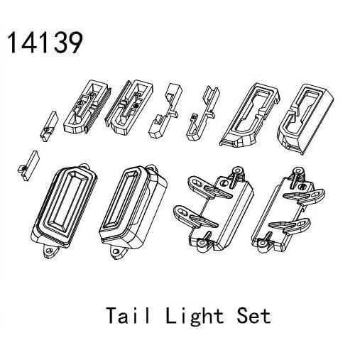 14139 Tail Light Case Set (YK4083) LED 미포함