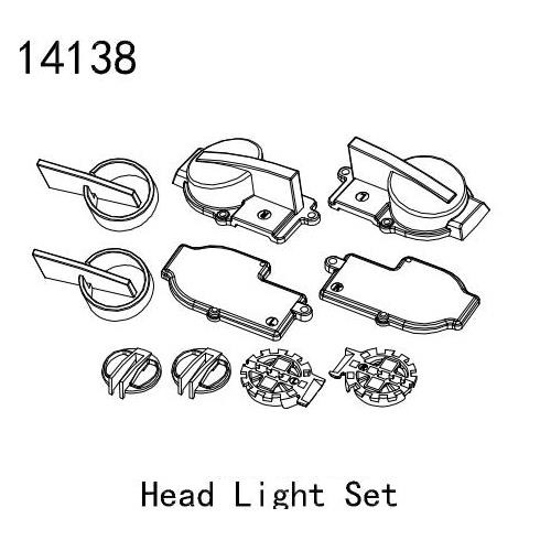 14138 Head Light Case Set (YK4083) LED 미포함