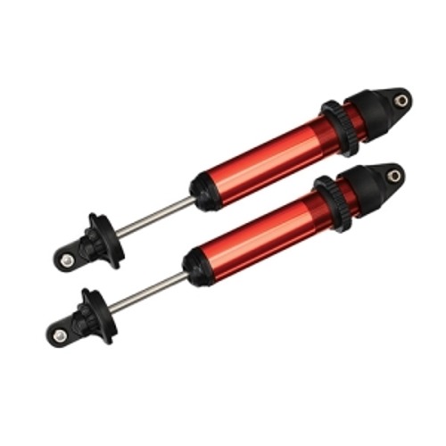 AX7761R Shocks, GTX, aluminum, red-anodized (fully assembled w/o springs) (2)