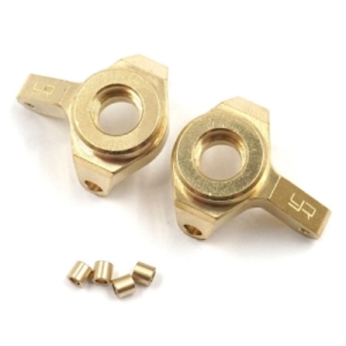 AXSC-026 Yeah Racing Brass Front Steering Knuckles Set For Axial SCX24