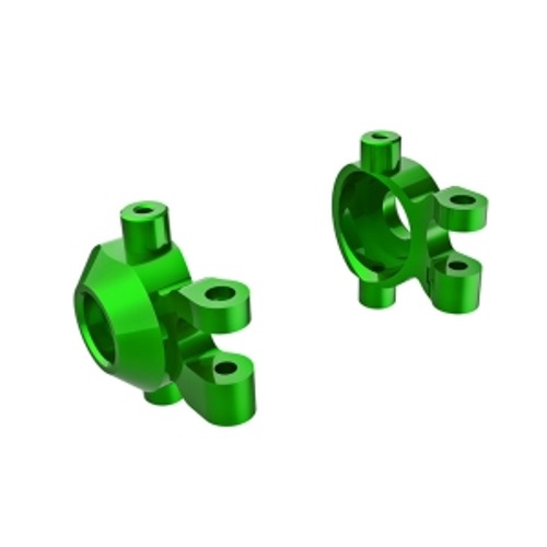 AX9737-GRN Steering blocks,6061-T6 aluminum green titanium-anodized,left &amp; right)/2.5x12mm BCS with threadlock-2/2x6mm SS with threadlock 4