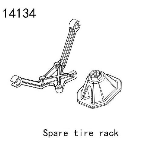 14134 Spare tire rack (YK4083)