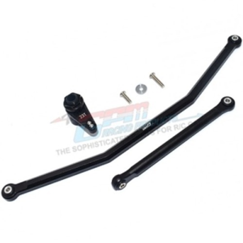 Aluminum Front Steering Tie Rods + Aluminum 23T Servo Horn w/Built-In Spring (2 Positioning Holes) (액시얼 RBX10 - RYFT #AXI234020, AXI231026 옵션)