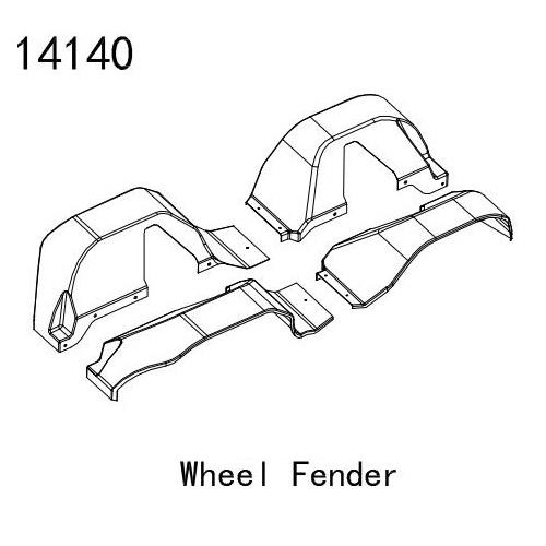 14140 Wheel Fender (YK4083)