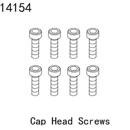 YK14154 cap head Screws M4*12 (YK4083)