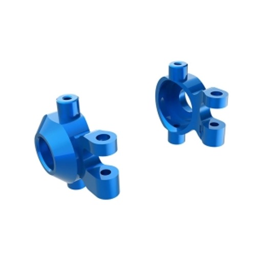 AX9737-BLUE Steering blocks,6061-T6 aluminum blue-anodized,left&amp;right)/2.5x12mm BCSwith threadlock-2/2x6mm SS with threadlock 4