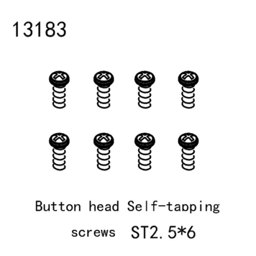 YK13183 Button head Self-tapping screws 2.5*6 YK공용