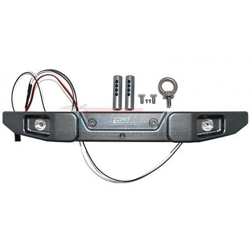 [#SCX6330R-GS] Aluminum Rear Bumper w/Hook &amp; 5Mm Led Light (for SCX6)