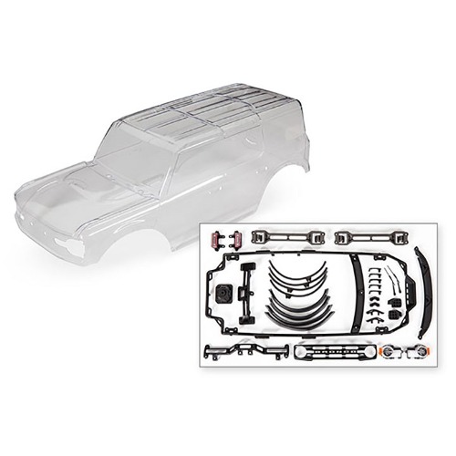 AX9211 Body, Ford Bronco (2021) (clear, requires painting)