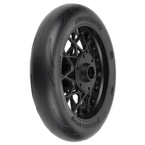 #10222-10 1/4 Supermoto S3 Motorcycle Front Tire MTD Black (1): PROMOTO-MX